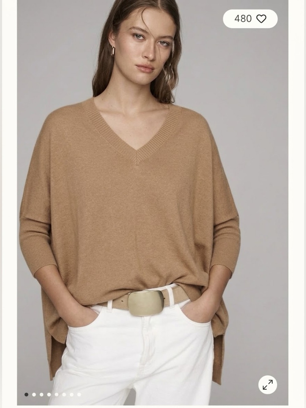 Light Brown Knit Sweater, Fall Top, Fall Sweater-Scandi Girl,Normcore